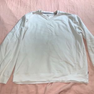 Big white crewneck
